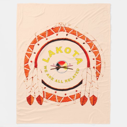 LAKOTA NATION FLEECE BLANKET (Voorkant)