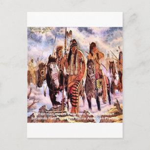 Lakota Native American Natuur Proverb Briefkaart