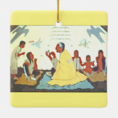 Lakota Storyteller-versiering Keramisch Ornament (Achterkant)