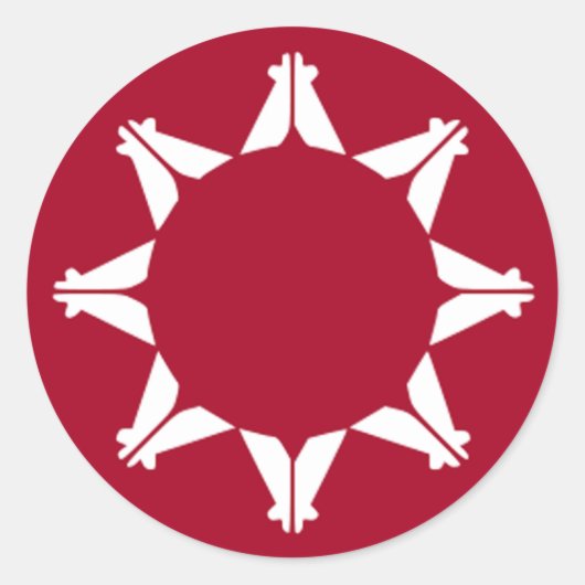 Lakota Tribe Ronde Sticker (Voorkant)