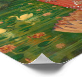 Lakshmi by Raja Ravi Varma Poster (Hoek)