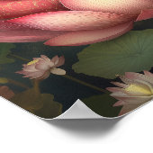 Lakshmi Hindu Goddess of Prosperity Owl Lotus Poster (Hoek)