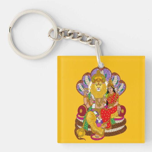 Lakshmi Narasimha Keychain (voorkant)