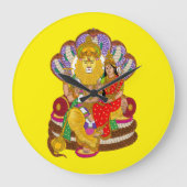 Lakshmi Narasimha Wall Clock Grote Klok (Voorkant)