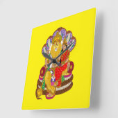 Lakshmi Narasimha Wall Clock Vierkante Klok (Hoek)