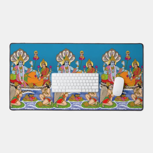 Lakshmi Narayan Desk Mat (Keyboard & Muis)