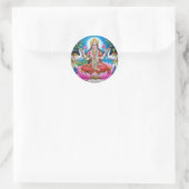 Lakshmi Round Sticker (Tas)