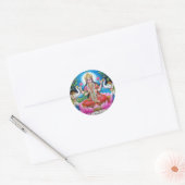 Lakshmi Round Sticker (Envelop)