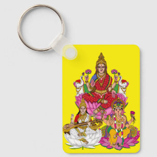 Lakshmi Saraswati Ganesha Sleutelhanger