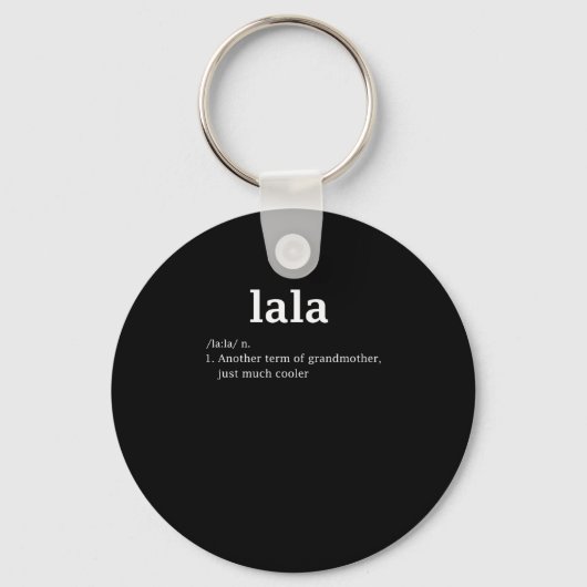 Lala Definition Funny Grandma Moederdag Vrouwen Sleutelhanger (Voorkant)