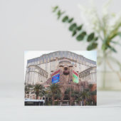 L'Aladdin, carte postale de Las Vegas (Debout devant)