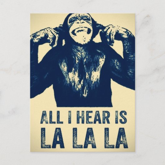 LaLaLa Briefkaart (Voorkant)