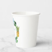 LALANI Tropical Blue Hibiscus Luau 1e verjaardag Papieren Bekers (Links)