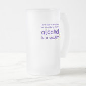 "L'alcool est une solution", tasse de bière congel (Devant droit)