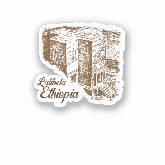 Lalibela Ethiopia Sticker (Voorkant)