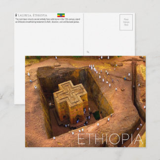 Lalibela, Ethiopië Reisansichtkaart Briefkaart