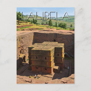 Lalibela Rock Churches Ethiopië Briefkaart