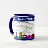 « L'Allemagne : BERLIN - métro tasse de schéma du (Devant gauche)