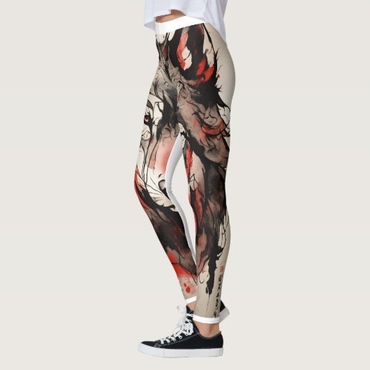 L'allure de Bloody Fox Logo sur Leggings (Gauche)