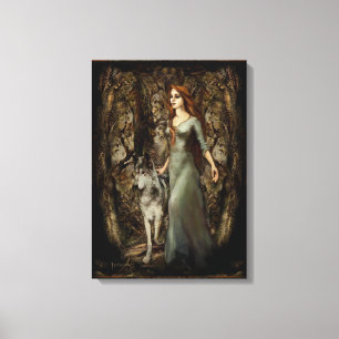 "LaLoba" gewikkeld canvas print