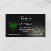 L'aloès Vera bascule le carte de visite de spa (Dos)