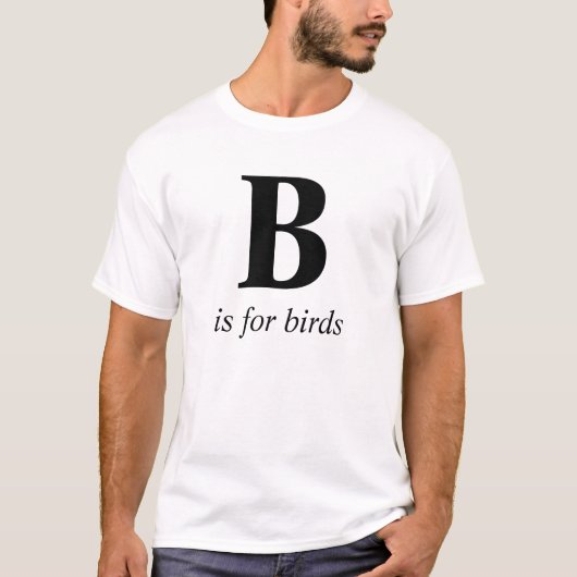 L'alphabet B pour hommes est pour les T-shirts pou (Devant)