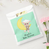 Lam en Crescent Moon Baby shower Bedankzakje (Gezegeld)