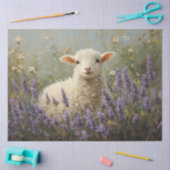 Lam en Lavendel Schilderen Decoupage Tissuepapier (Craft)