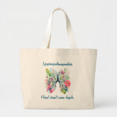 LAM Floral Doesn't Mean Fragile Tote Bag (Voorkant)