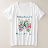 LAM Floral Doesn't Mean Fragile Women's T-Shirt (Design voorkant)