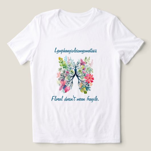 LAM Floral Doesn't Mean Fragile Women's Tri-Blend Shirt (Design voorkant)