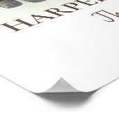 Lam Genderneutraal Baby shower Poster (Hoek)