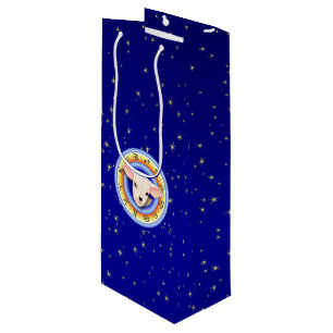 Lam in Zodiac Wiel Gift Bag Wijn Cadeautas