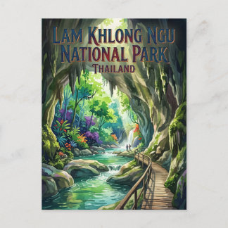Lam Khlong Ngu Nationaal Park Thailand Briefkaart