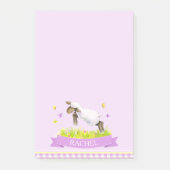 Lam overslaan schattige grillige aangepaste naam p post-it® notes (Voorkant)