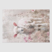  Lam Roze Wildbloemen Decoupage Tissuepapier (Voorkant)