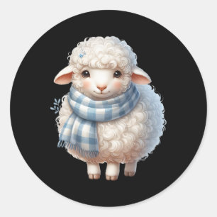 Lam Schaap Paaslamb Paashaapherder geschenken Ronde Sticker