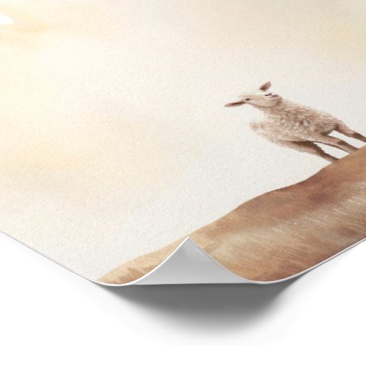 Lam van God - Digitale Bijbel Verzen Print en Jezu (Hoek)