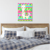 lama canvas afdruk (Insitu (Slaapkamer))