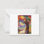 Lama. Cool lama. Wees als de lama Notitiekaartje (Voorkant)