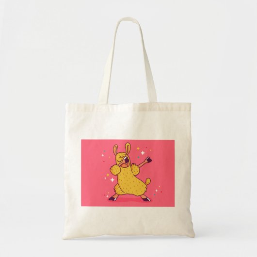 lama-dabbing tote bag (Voorkant)