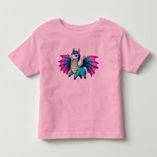 Lama Dragon schattig grillig Kinder Shirts
