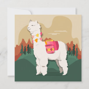 Lama Feestdagenkaart