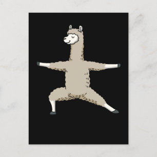 Lama Funny Yoga Gifts Women Meditation Briefkaart