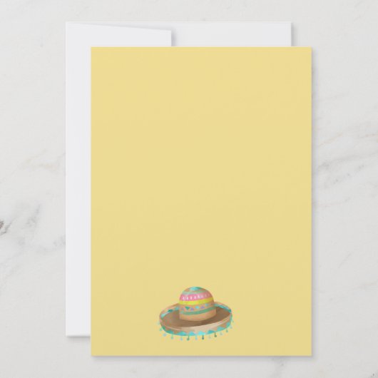 Lama leuke, kleurrijke kinderen verjaardag in geel kaart (Achterkant)