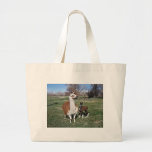 Lama Mama en Llama Baby Grote Tote Bag