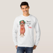 lama met kerstmis t-shirt (Voorkant volledig)