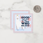 Lama Notitiekaartje (Voorkant / Achterkant in situ)