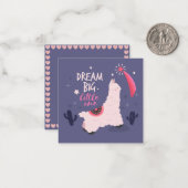 Lama Notitiekaartje (Voorkant / Achterkant in situ)