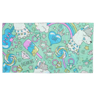 lama patroon 2 kussensloop